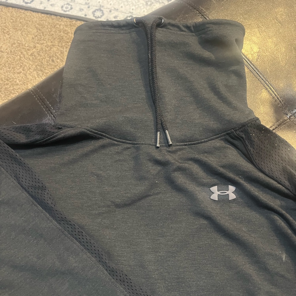 Under Armour Charcoal Gray Performance Hoodie